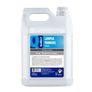 Producto profesional limpia vidrios con silicona para cristales y superficies brillantes.
