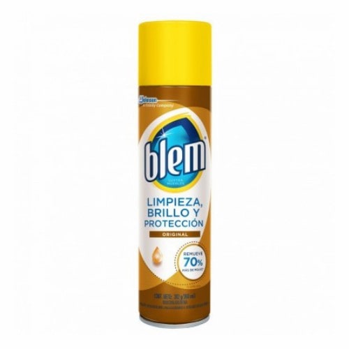 Spray renovador para muebles que devuelve brillo y cuidado.