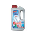 Detergente en polvo para máquinas lavavajilla, eficaz contra grasas y pigmentos incluso en aguas duras.