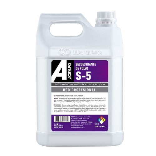 Producto secuestrante de polvo para limpieza profesional de pisos