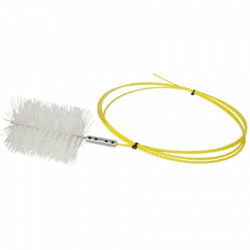 Baqueta cFlexible de 4 m de largo cTerminal adaptador 1 Baqueta flexible de 4 m con terminal adaptador, ideal para limpieza interna de cañerías y circuitos industriales en la industria alimenticia.