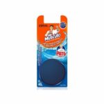 Bloque Mr Musculo inodoro para mochila, limpieza profunda y color azul higiénico en cada descarga, con protección hasta 4 semanas.