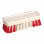 Cepillo de fregado de mano con base plástica y cerdas de PVC duras
