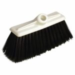 Escobillón barrendero grande de PVC negro de 30 cm compatible con cabos roscados