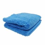 Microfibra multi función azul ultra absorbente y resistente para limpieza sin químicos ni rayas.
