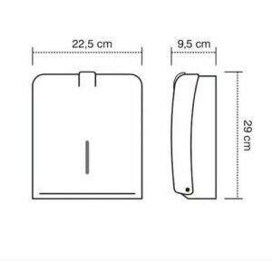 Dispenser de toalla intercalada plástico - Imagen 3