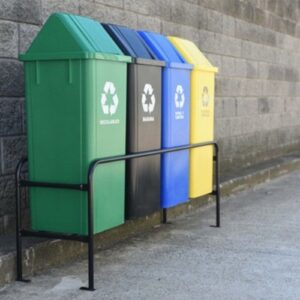 tachos de basura por colores + inscripciones