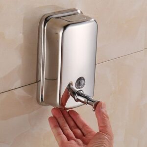 Dispenser de jabón liquido acero inox. Delux - Imagen 3