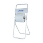 Dispenser porta bobina metálico para limpieza industrial y profesional.