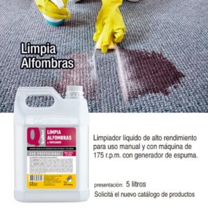 Texto alternativo: Detergente líquido concentrado para alfombras y tapizados