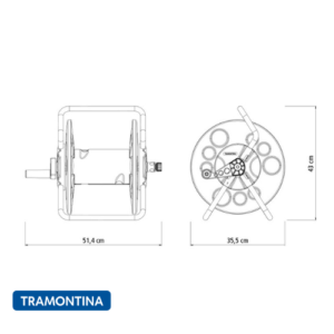 Enrollador manguera Tramontina Bajo - Imagen 3