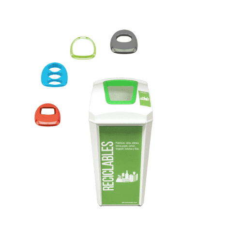 Cestos de residuos reciclables personalizados