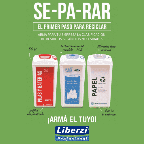 Cestos de residuos reciclables personalizado