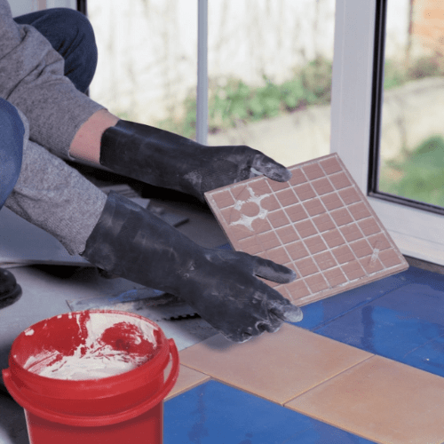 Guante de trabajo negro Mapa