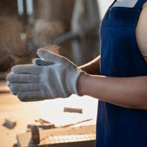 guantes de trabajo con puntitos antideslizantes