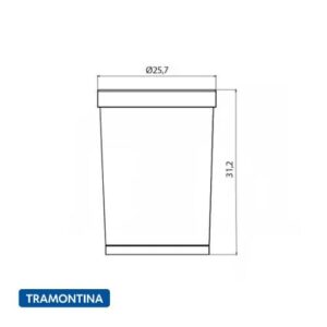 Basurero de oficina moderno Tramontina - Imagen 3