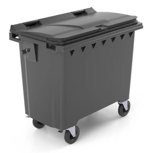 Contenedor residuos C700 con ruedas de 660 litros