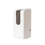 Dispenser jabón automático con sensor, capacidad 1 litro, fabricado en ABS blanco con visor Fumé. Ideal para baños y espacios profesionales.