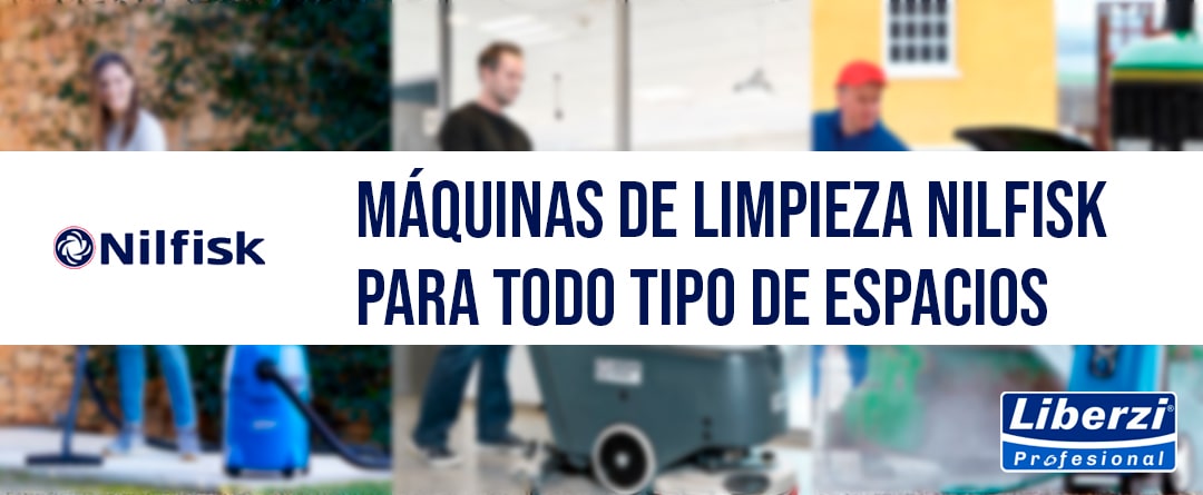 Equipo profesional Nilfisk de limpieza de pisos y superficies