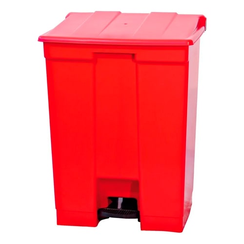 Cesto Step Pro 60lts con pedal y tapa hermética. Ideal para higiene en oficinas, hospitales, industrias y hogares.