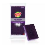 Esponja Scotch-Brite® Extrema de limpieza profunda con agente antibacteriano, pack de 3 unidades.
