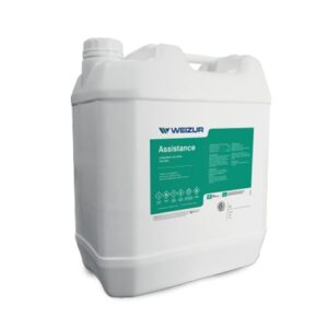 Assistance limpiador alcalino clorado líquido, producto no espumígeno para limpieza de moldes microperforados, bandejas, equipos y circuitos cerrados.