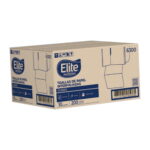 Caja de toallas interfoliadas Classic Elite Professional blancas para dispensers de papel en baños y espacios de tráfico medio