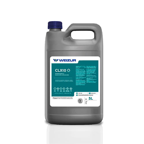 Cloro desinfectante y bactericida concentrado CLX10 para limpieza y desinfección industrial