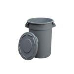 Recipiente Redondo 50L Vittex fabricado en polietileno de alta densidad para residuos e insumos.