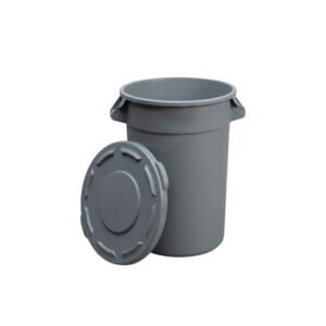 Recipiente Redondo 50L Vittex fabricado en polietileno de alta densidad para residuos e insumos.